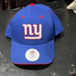 NFL kids giant hat, but a small head adult can fit it Blue Cap with Red Details